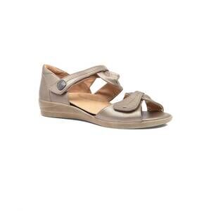 NEW ZIERA women's doxie sandal in greige